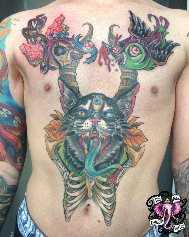 The Pink Elephant Tattoo - Katze